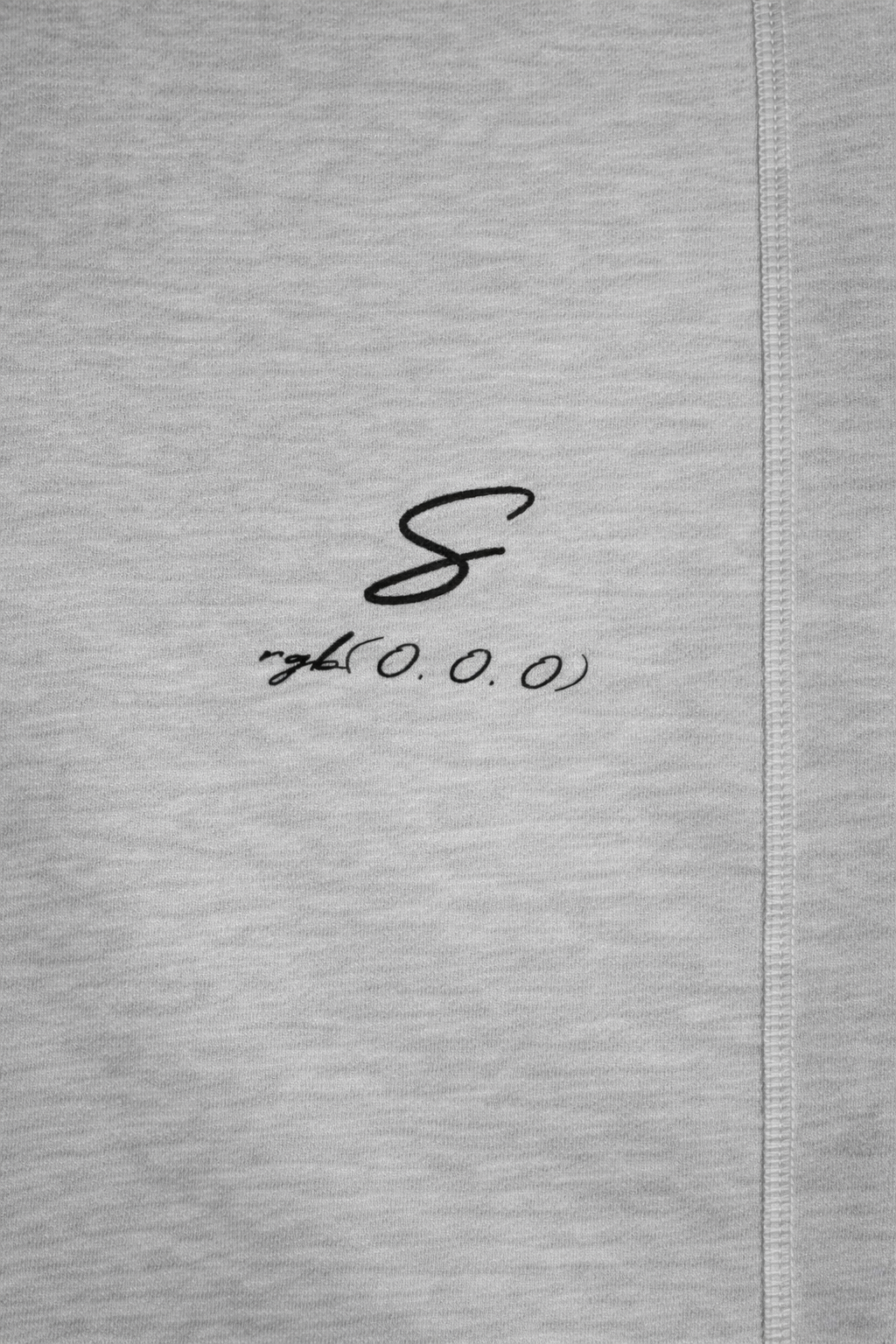 rgb(0, 0, 0) Zip Hoodie — Flower Gray