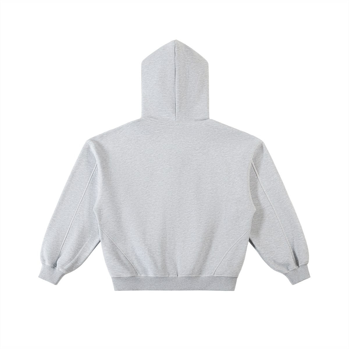 rgb(0, 0, 0) Zip Hoodie — Flower Gray