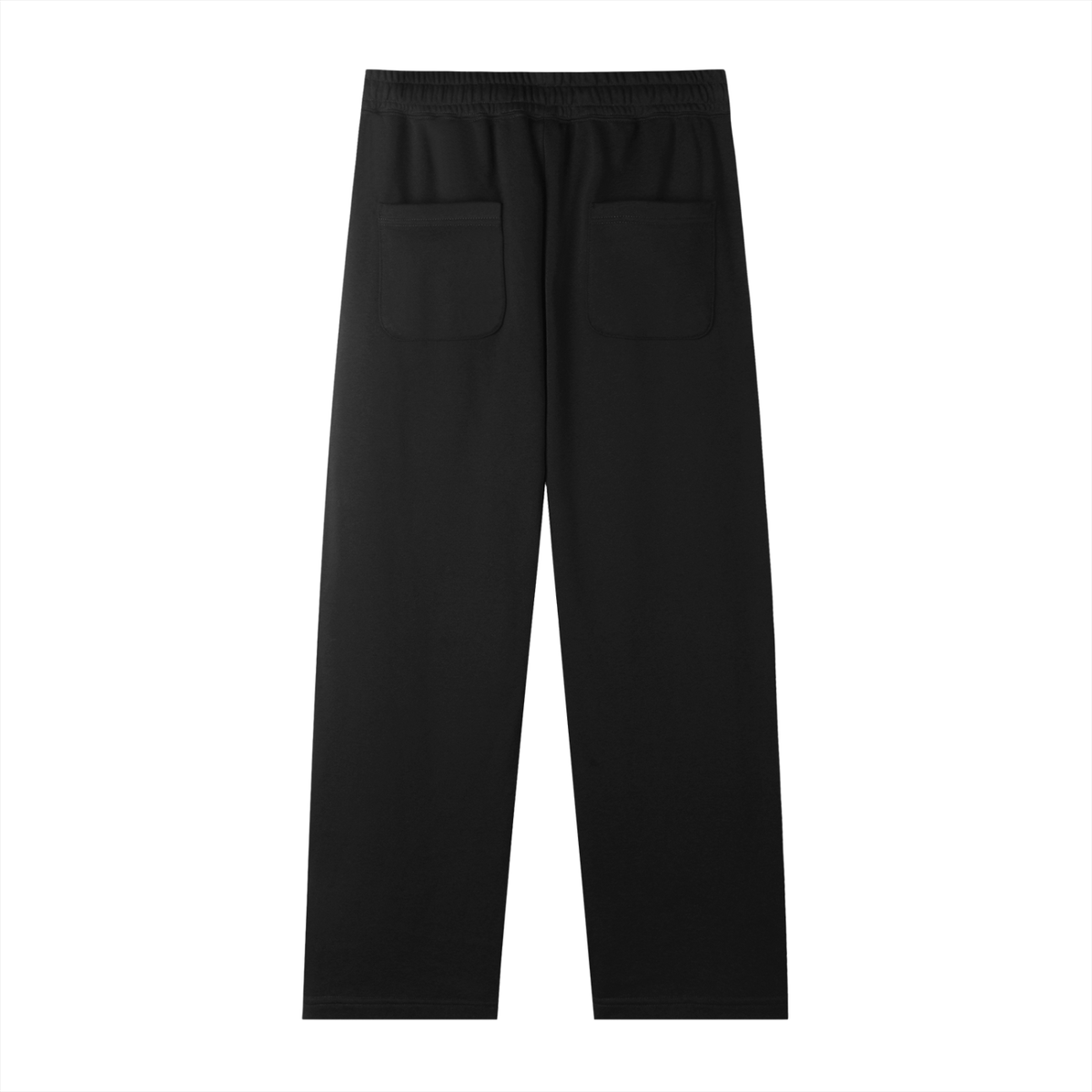 Straight-Leg Sweatpants — Black