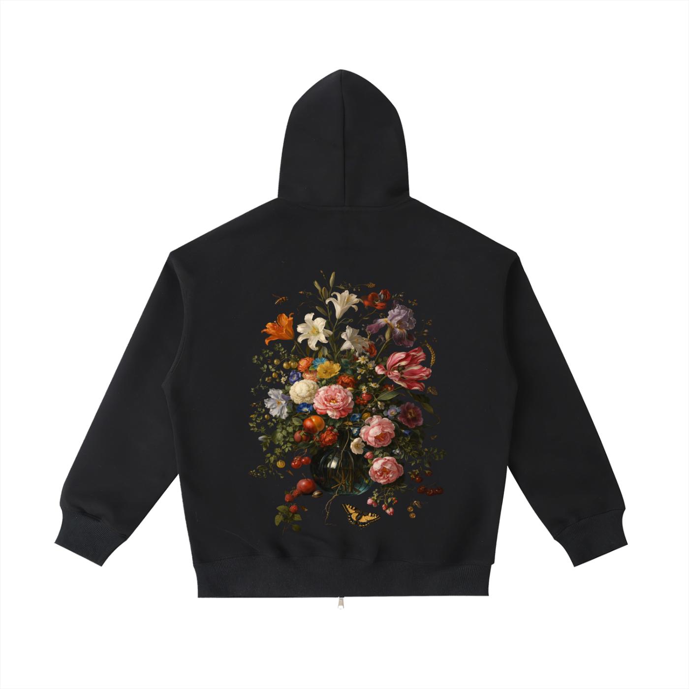 Heavyweight Zip Hoodie — Black