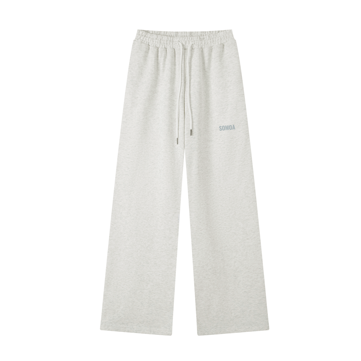 Wide-Leg Sweatpants — Oat Gray