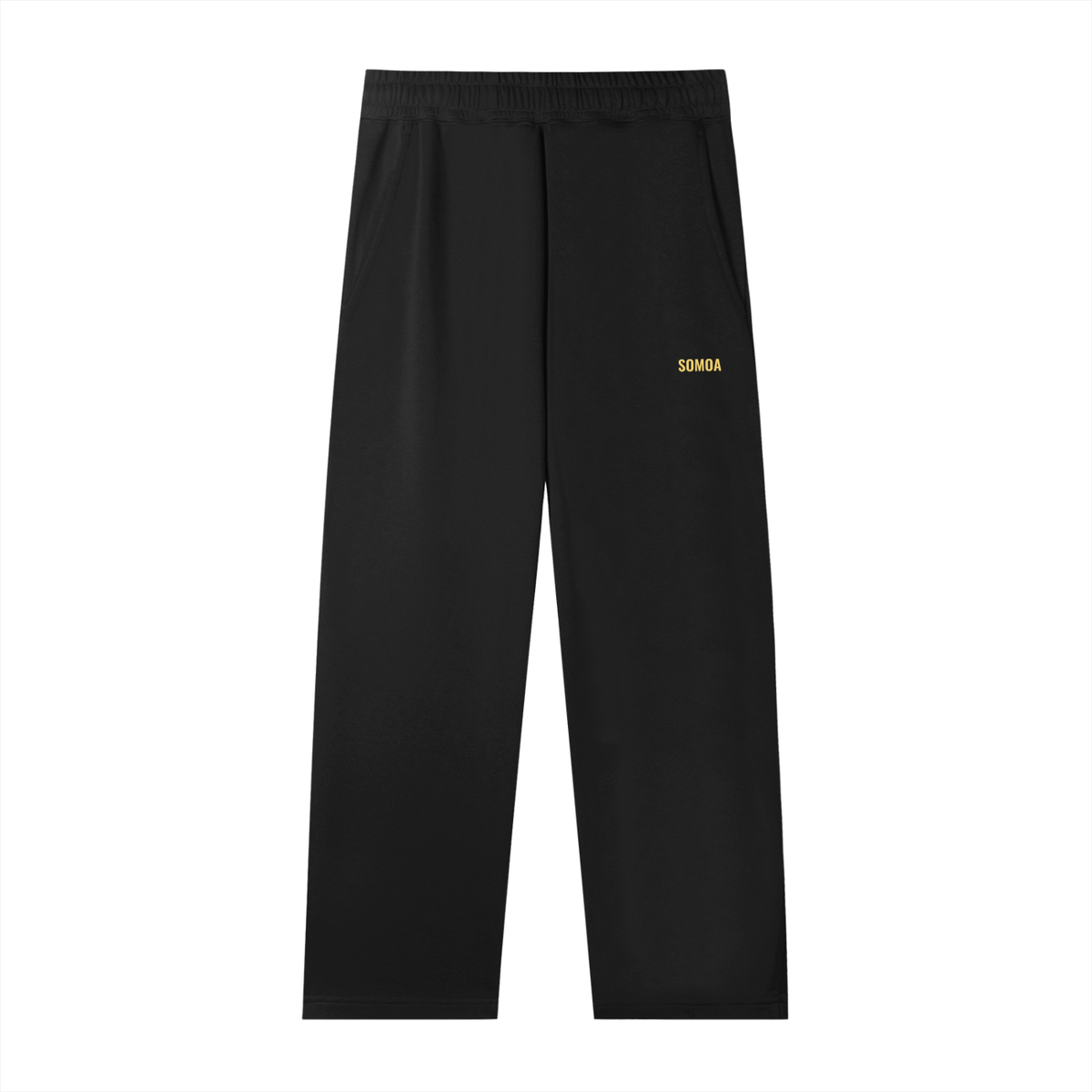 Straight-Leg Sweatpants — Black