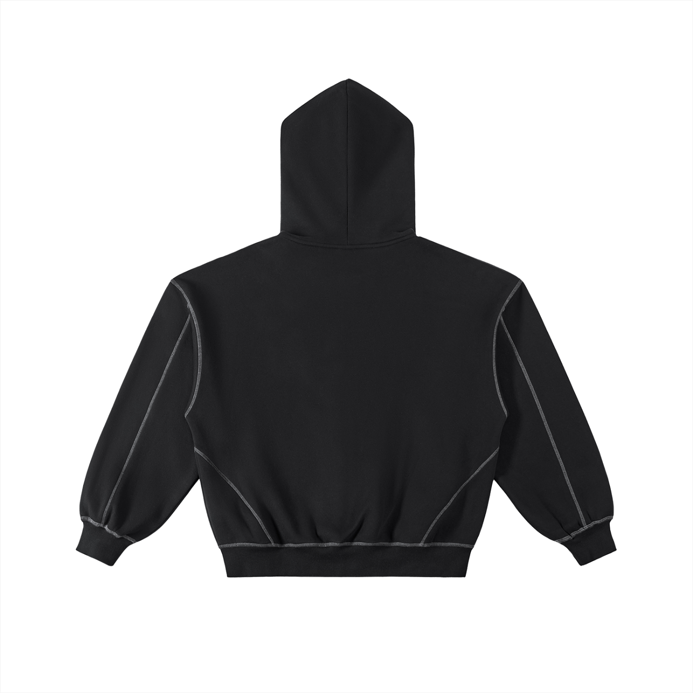 rgb(228, 213, 213) Zip Hoodie — Black