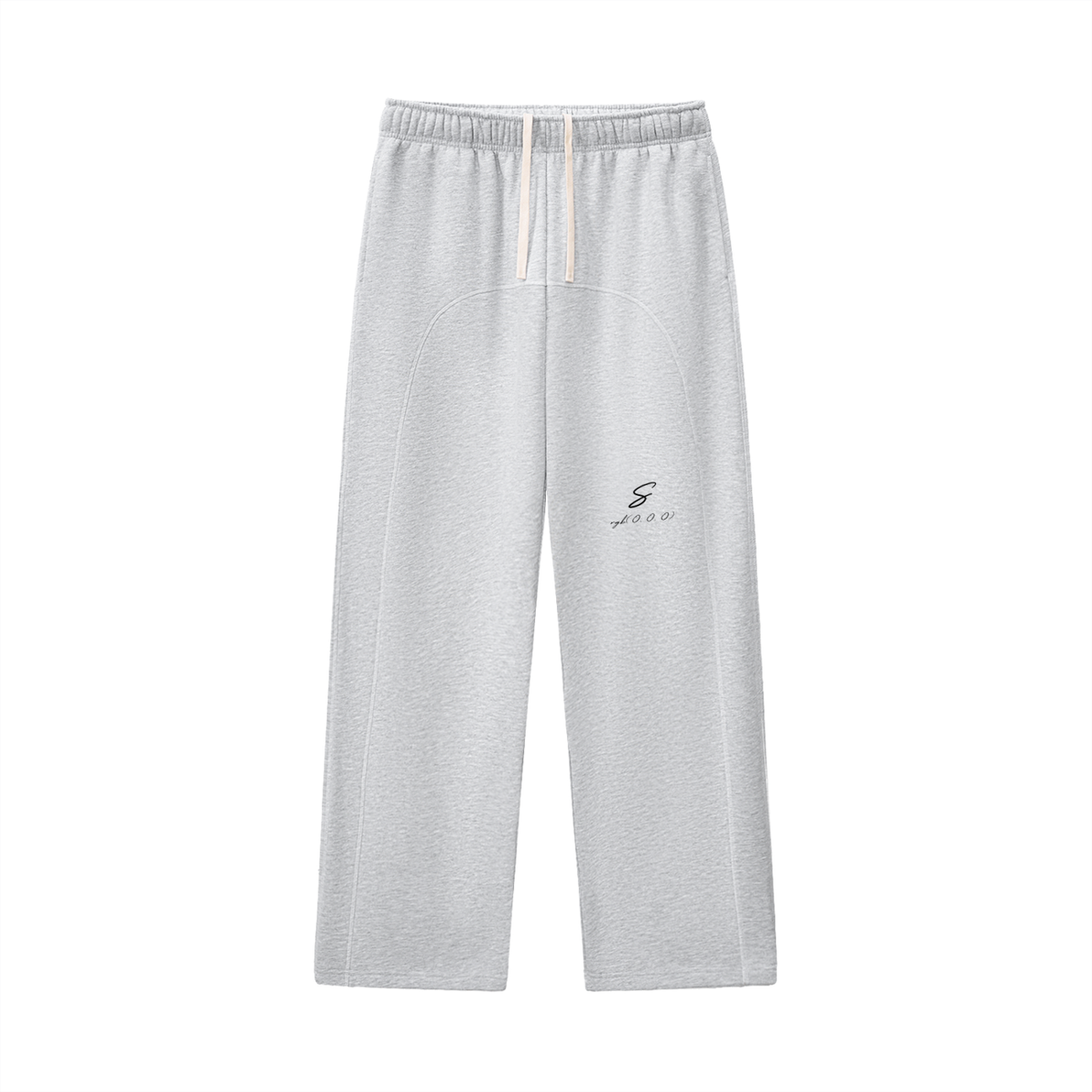 rgb(0, 0, 0) Sweatpants — Flower Gray