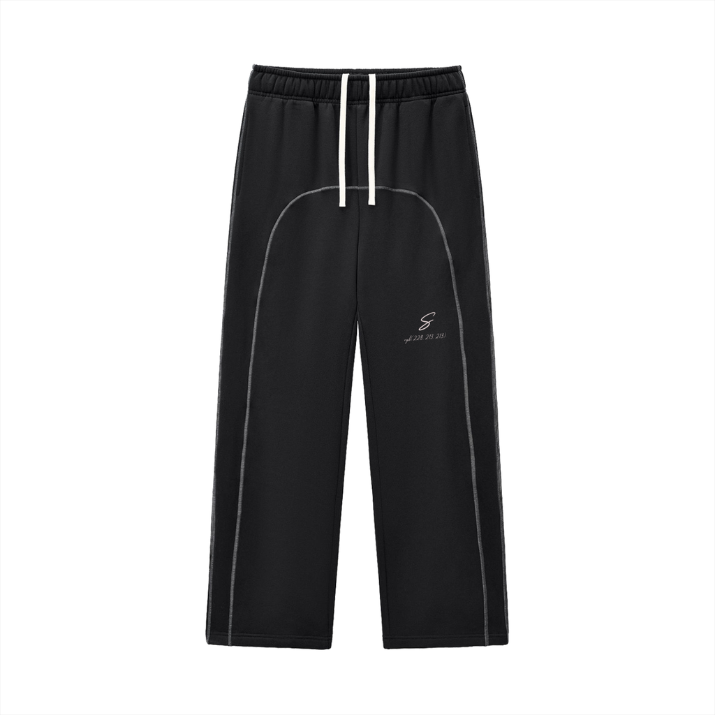 rgb(228, 213, 213) Sweatpants — Black